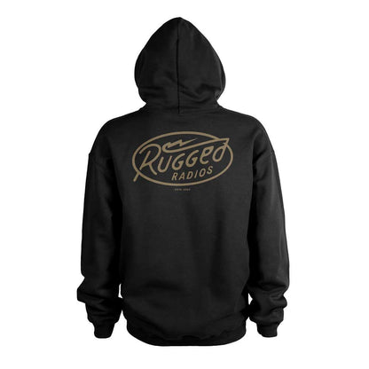 Rugged Radios BOLT Pullover Hoodie - Black - Large