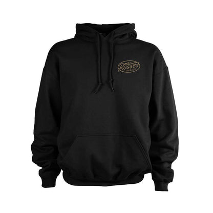 Rugged Radios BOLT Pullover Hoodie - Black - XXXL