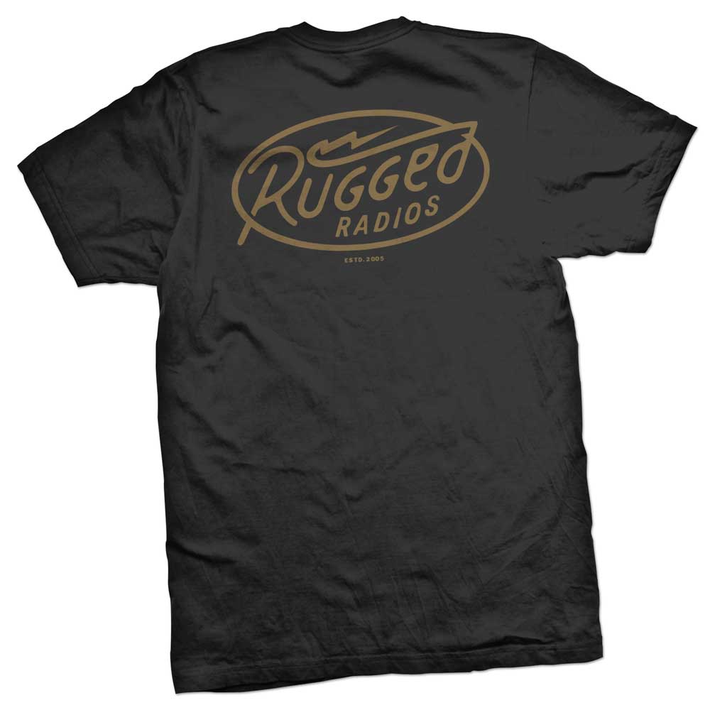 Rugged Radios BOLT T-Shirt - Black - Small
