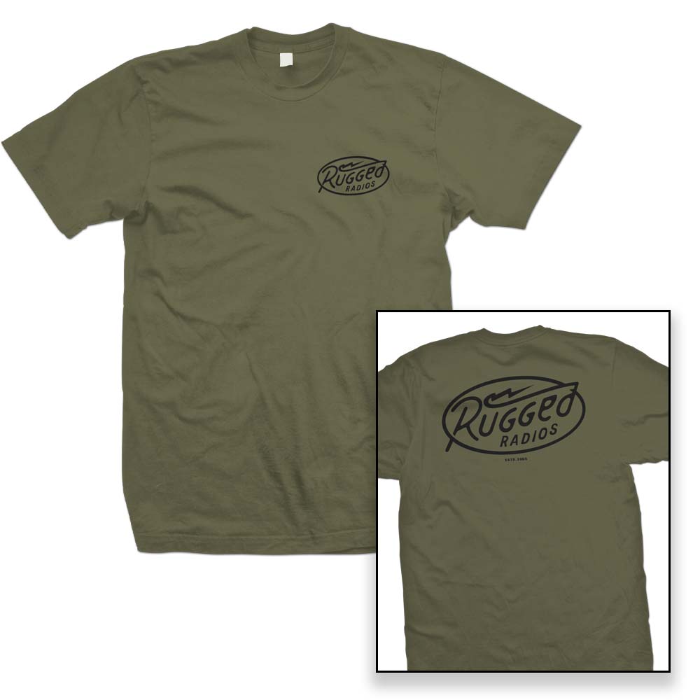 Rugged Radios BOLT T-Shirt - Green - Medium
