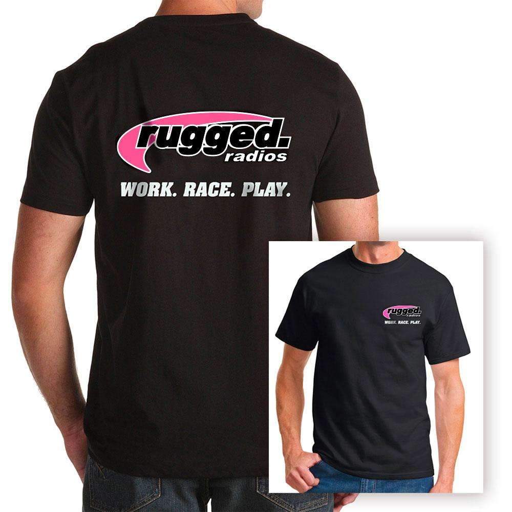 Rugged Radios CLASSIC PINK T-Shirt - Black - Small