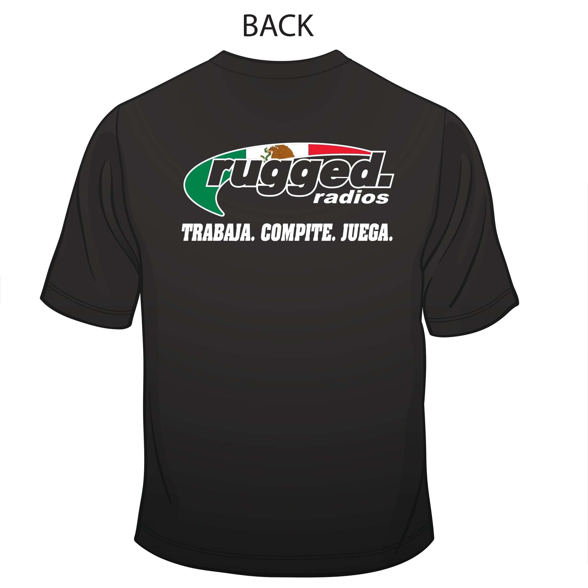 Rugged Radios MEXICAN FLAG T-Shirt - Black - XXL