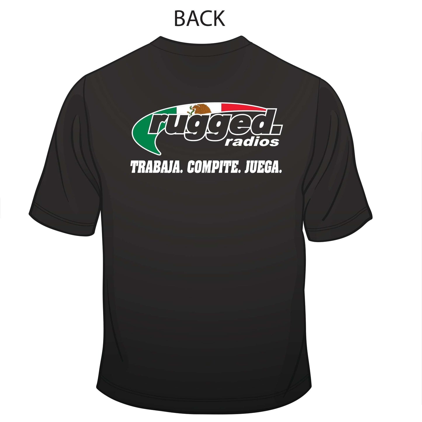 Rugged Radios MEXICAN FLAG T-Shirt - Black - XXXXL