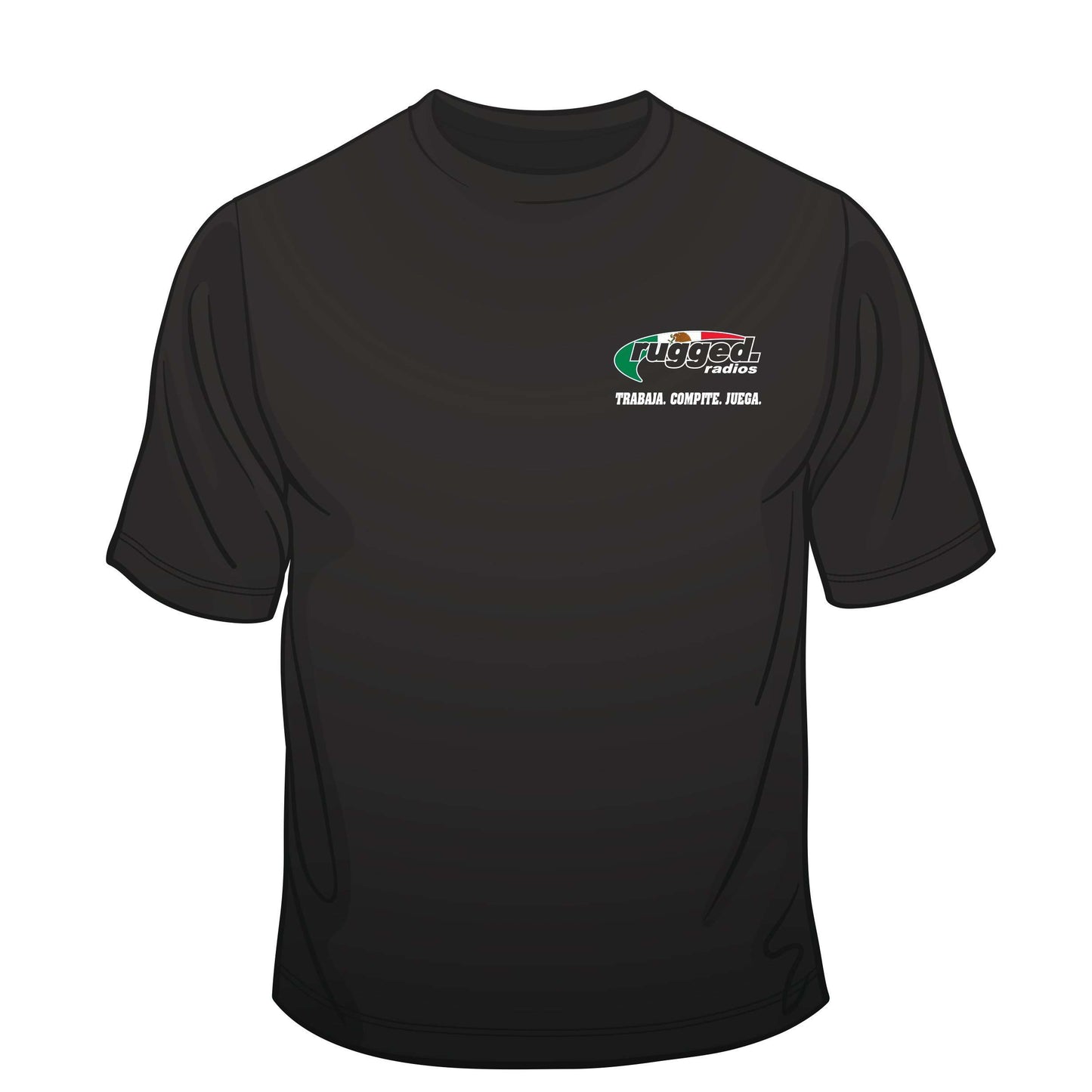 Rugged Radios MEXICAN FLAG T-Shirt - Black - XXXXL