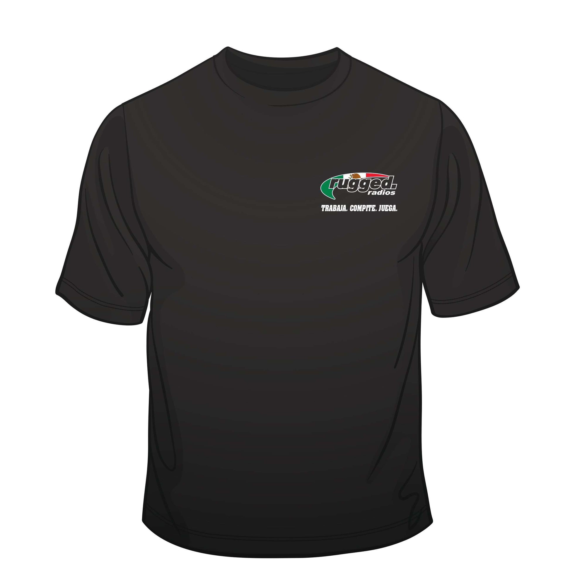 Rugged Radios MEXICAN FLAG T-Shirt - Black - XXXXL