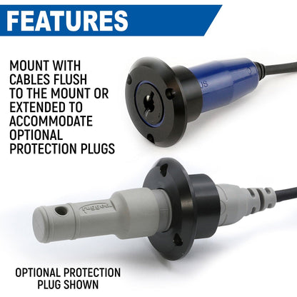 Single Headset / Helmet Jack Flush Mount - STX Stereo