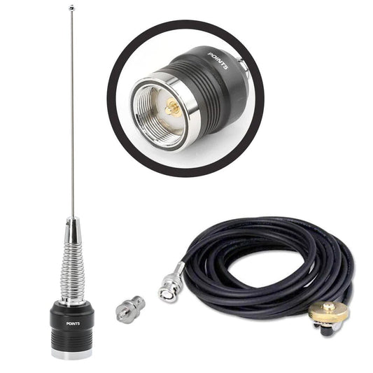 UHF External Antenna Kit for Handheld Radios (UHF 450 - 470 MHz) - Motorola BNC Adapter