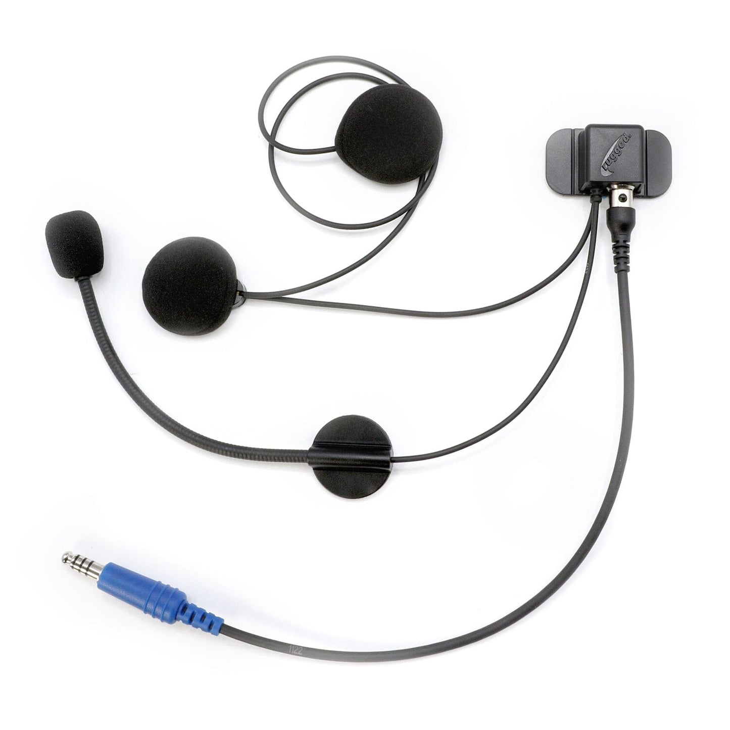 RUGGED Wired / STX Stereo Helmet Kit with Alpha Audio Speakers and Mic