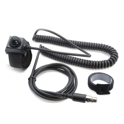 Velcro Mount Push to Talk (PTT) Buttons for Intercoms - Passenger PTT - Straight Cord