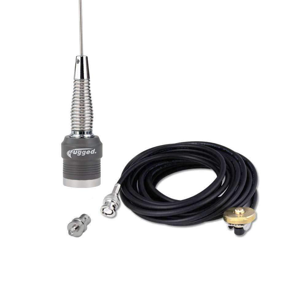 VHF External Antenna Kit for Handheld Radios (VHF 144 - 174 MHz) - Icom BNC Adapter