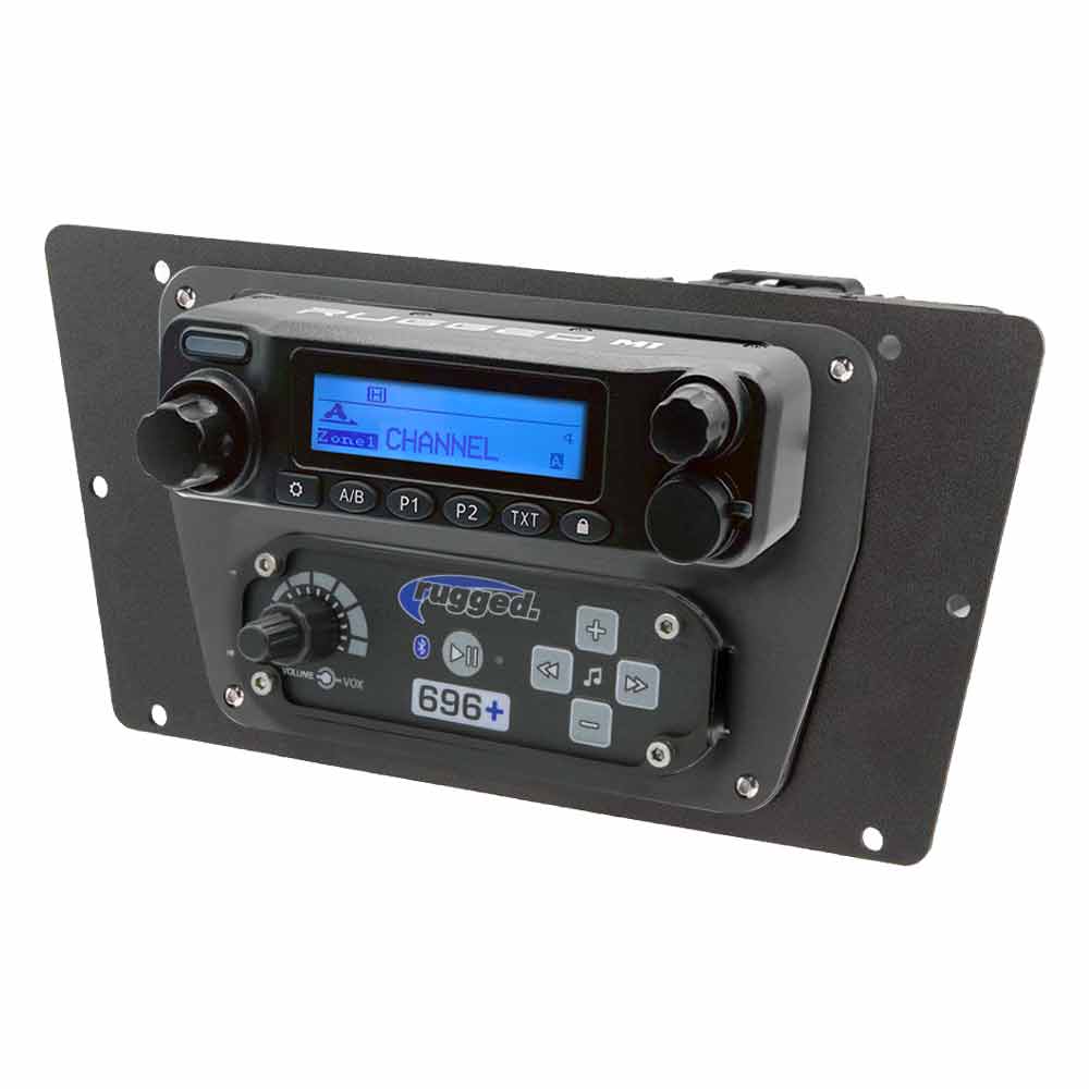 Yamaha YXZ 1000R Complete Communication Kit with Bluetooth Intercom and 2-Way Radio - 696 PLUS / M1 VHF Business Band