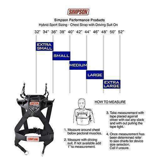 Simpson Hybrid Sport Head & Neck Restraint - Medium